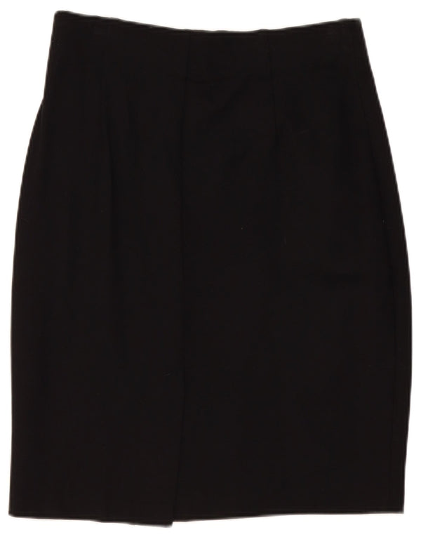 Marks & Spencer Damska spódnica ołówkowa UK 14 Large W32 Czarna wiskoza
