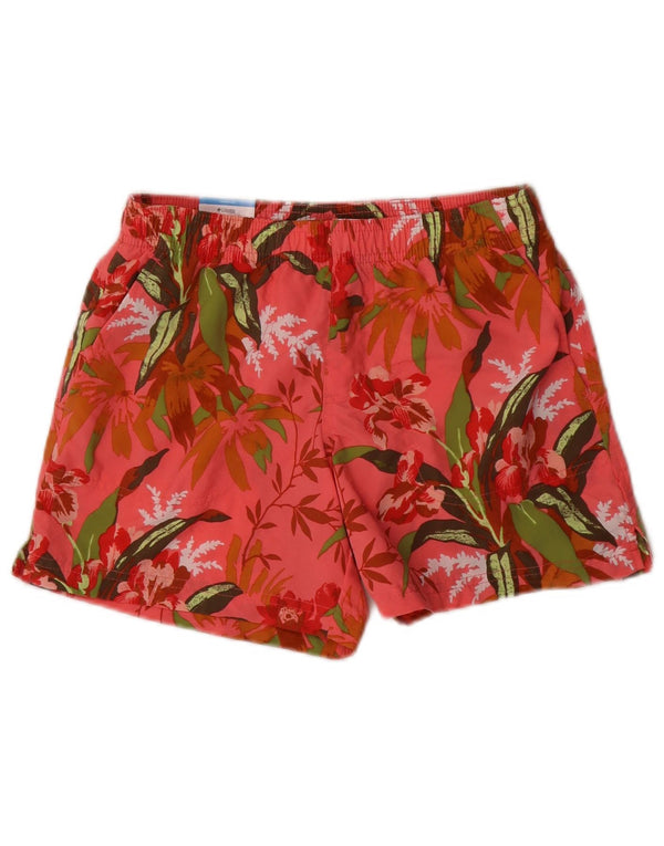 Damskie spodenki sportowe Columbia Regular Fit UK 6 XS Różowy kwiatowy nylon
