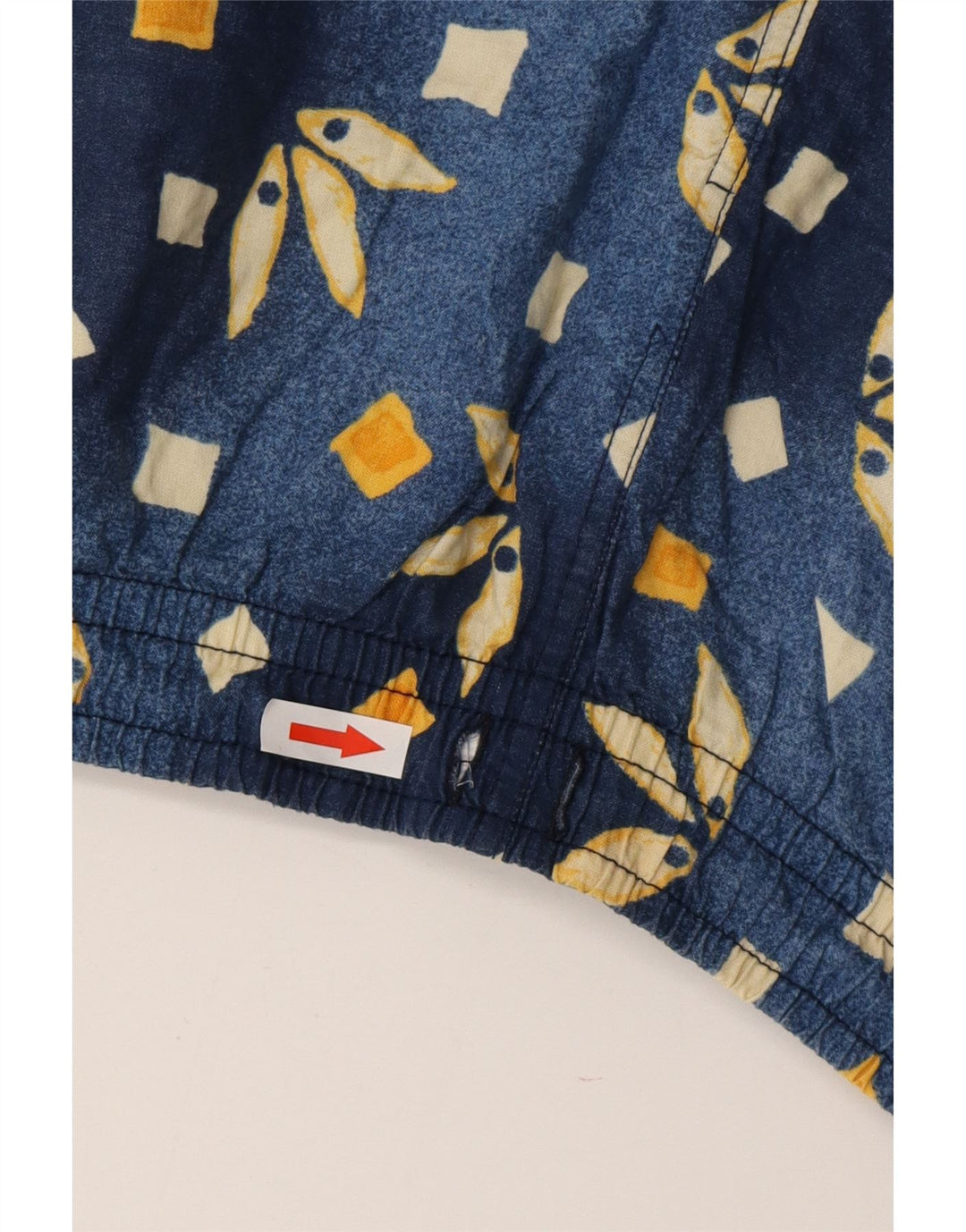 Męskie spodenki kąpielowe VINTAGE XL, niebieskie, geometryczne, bawełniane