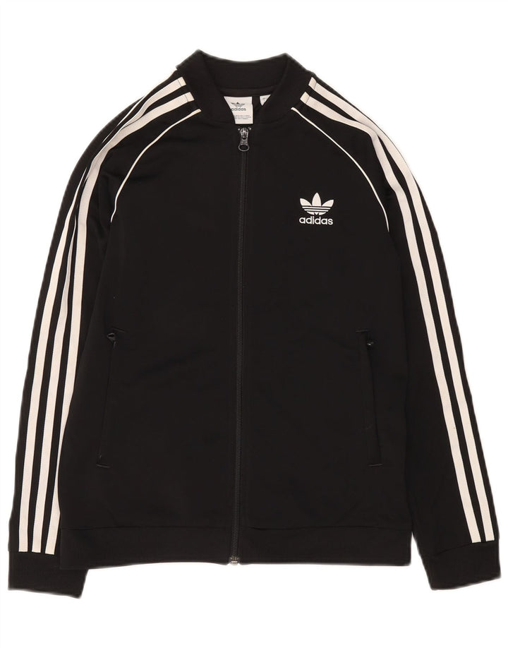 Kurtka dziewczęca Adidas Dresowa Top 11-12 Lat Czarny Poliester