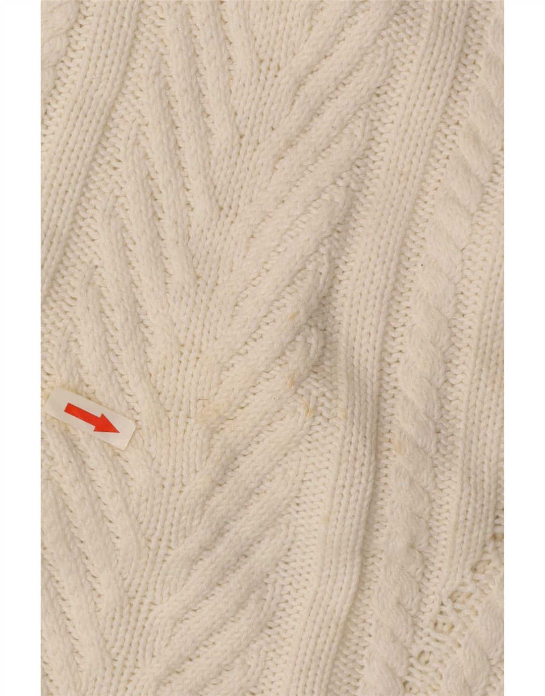 Sweter damski Zara Crop Oversize z golfem UK 10 Small White