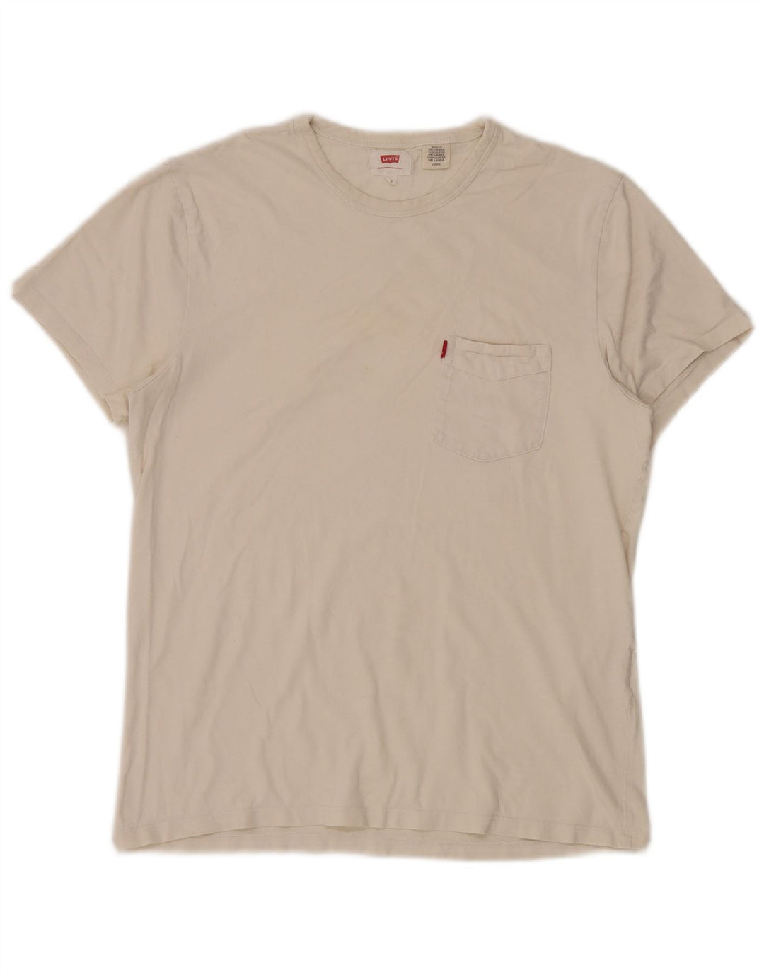 Męski T-shirt Levi's, mały, biały