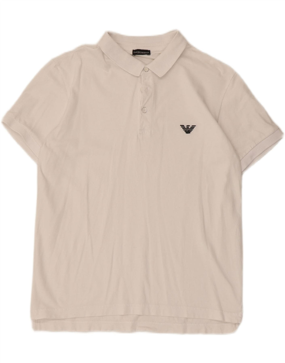Męska koszulka polo Emporio Armani, średnia biel