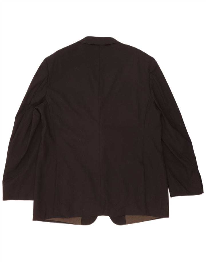 Marks & Spencer Męska marynarka zapinana na 2 guziki, UK 46 XL, czarna wełna