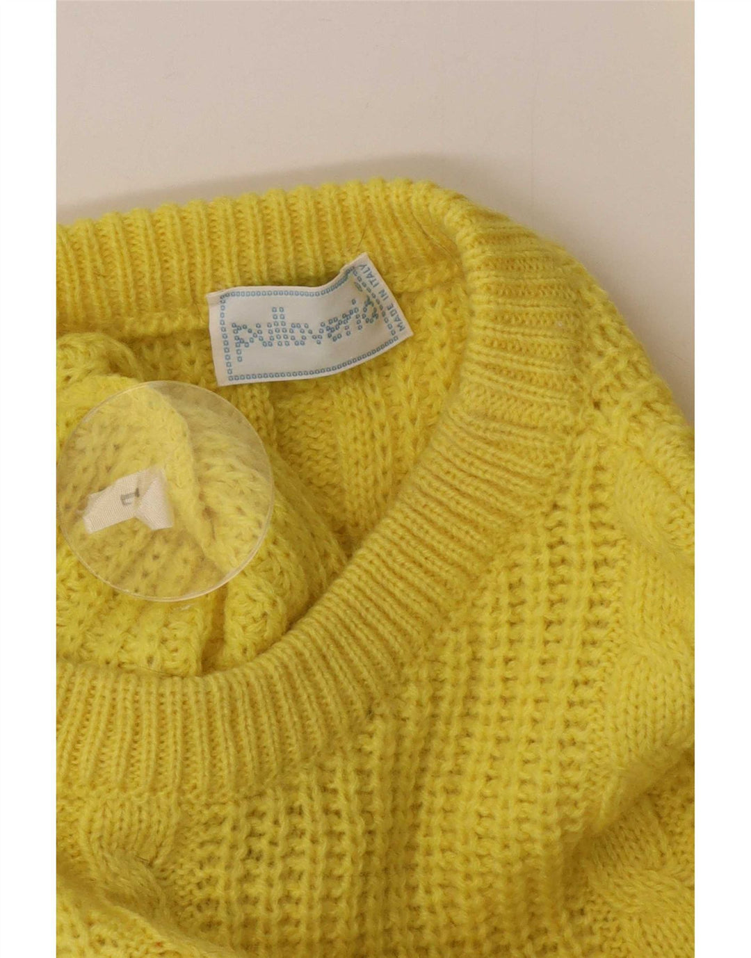 Sweter męski Pulloveria z dekoltem w łódkę, duży, żółty