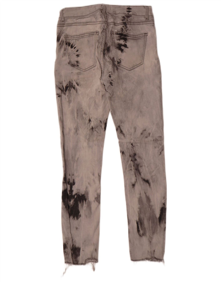 Dżinsy damskie Zara EU 38 Small W28 L27 Szary krawat Dye
