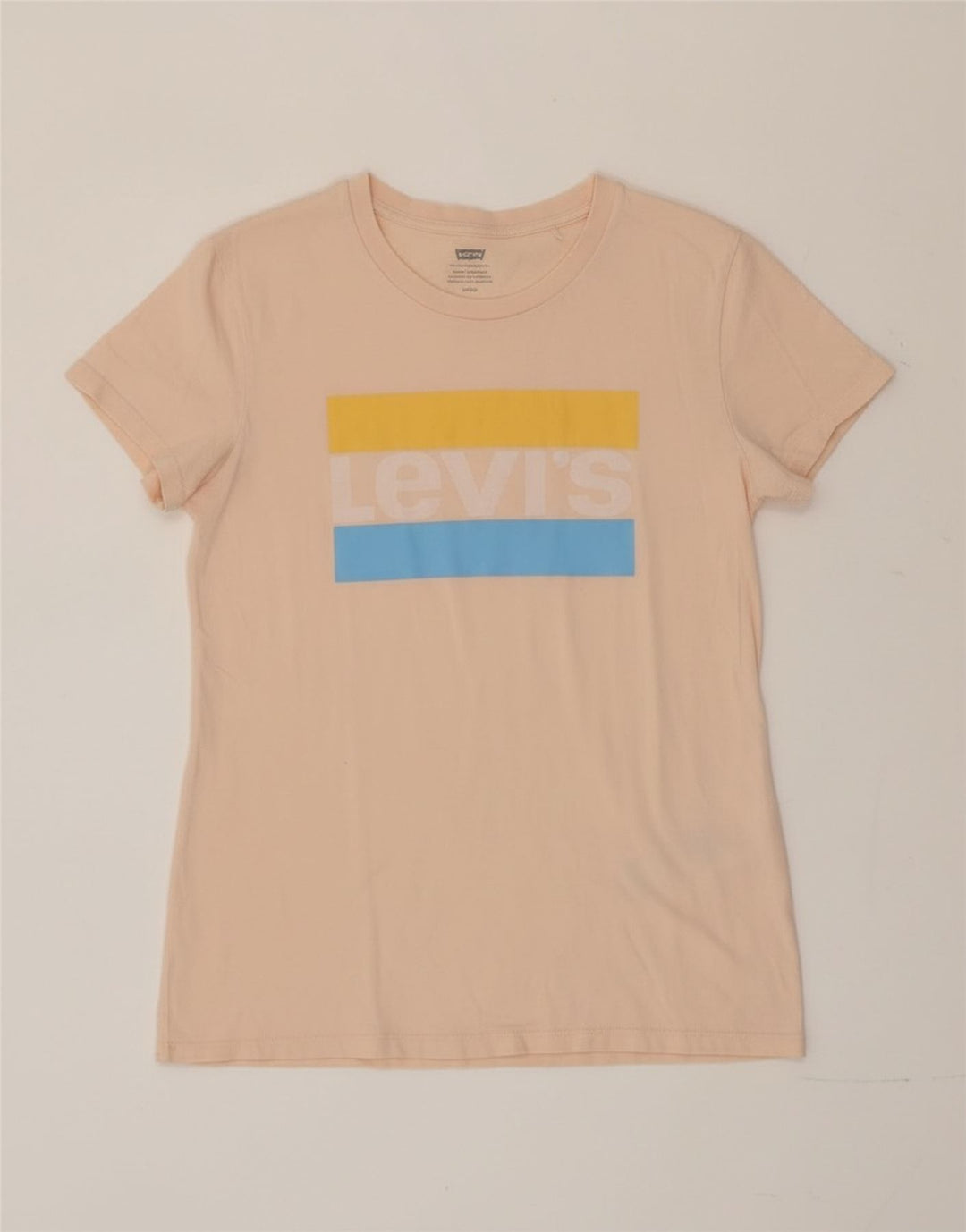 Damska koszulka z grafiką Levi's Top UK 10 Small Pink Cotton