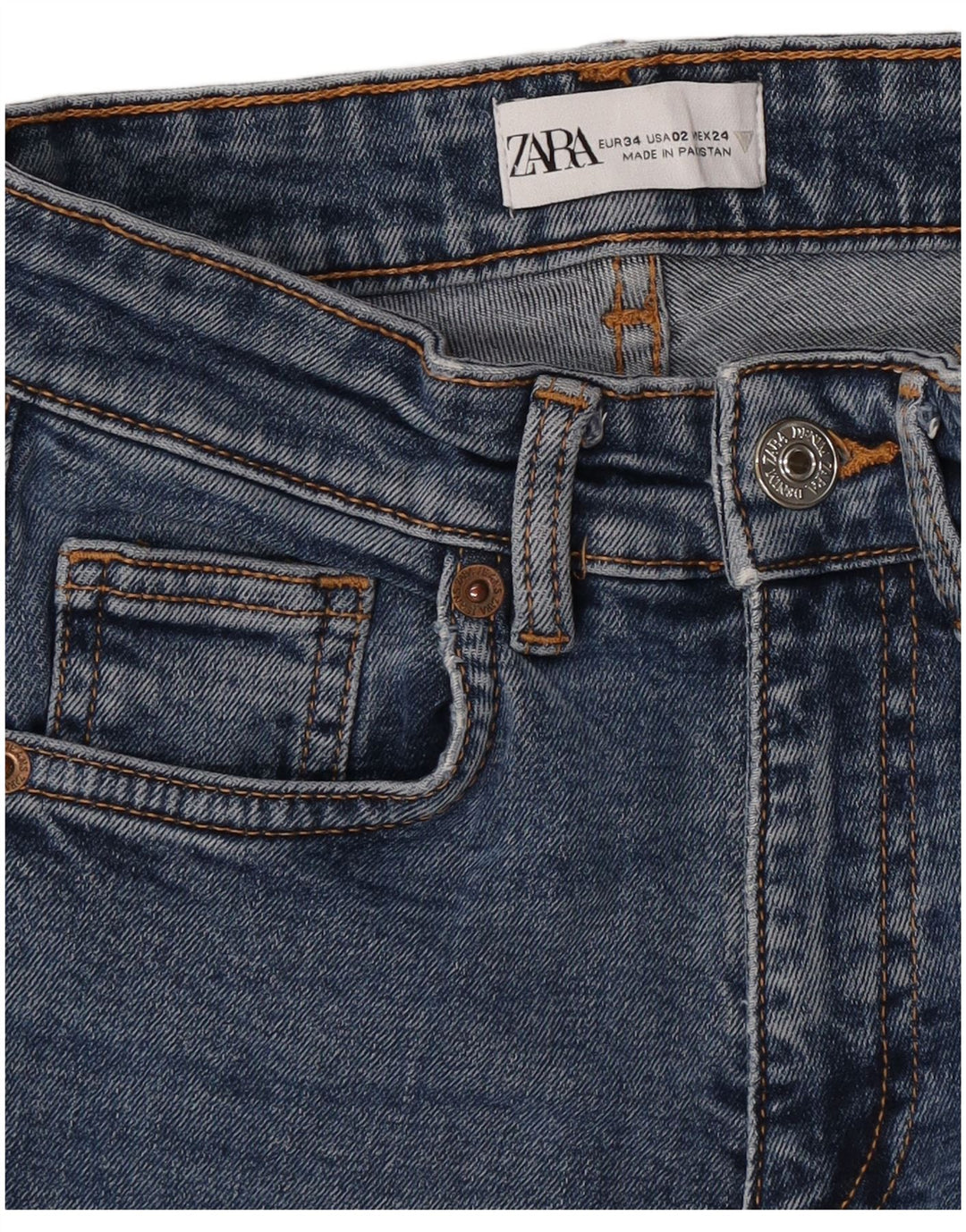 Jeansy damskie Bootcut Zara EU 34 2XS W24 L26 Niebieskie