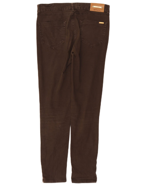 Męskie jeansy slim fit Zara EU 40 Medium W30 L28 Brązowa bawełna