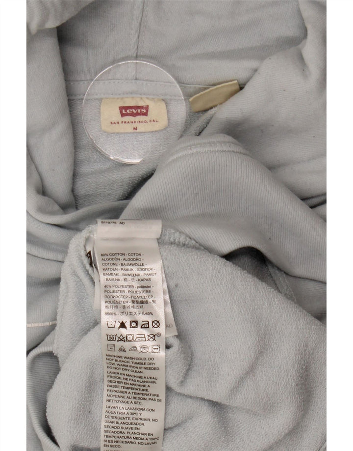 Damski sweter z kapturem Levi's UK 14, średni niebieski, bawełniany