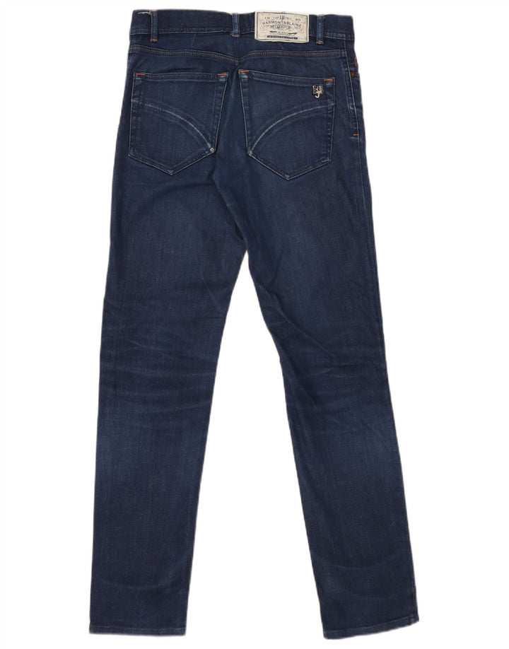 Harmont & Blaine Męskie jeansy slim W34 L32 Niebieskie bawełniane