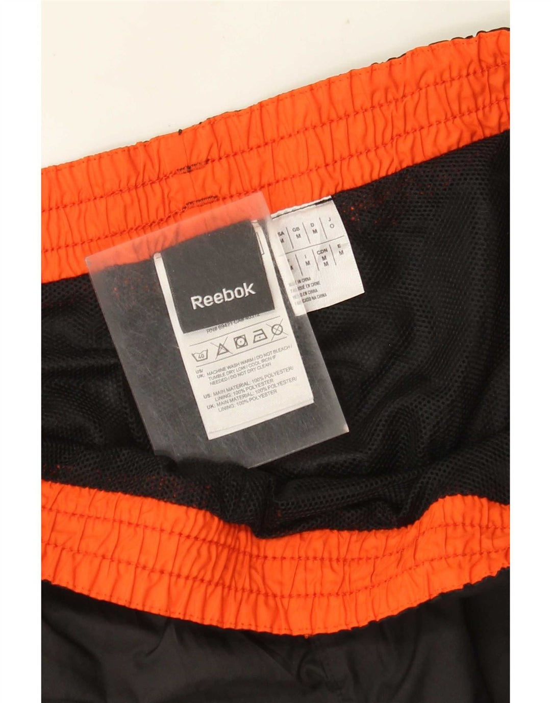 Męskie spodnie dresowe Reebok Joggers, średni czarny poliester