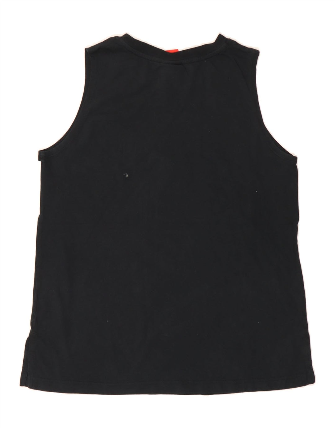 NIKE Womens Graphic Vest Top UK 14 Medium Black Cotton Vintage Nike and Second-Hand Nike from Messina Hembry 