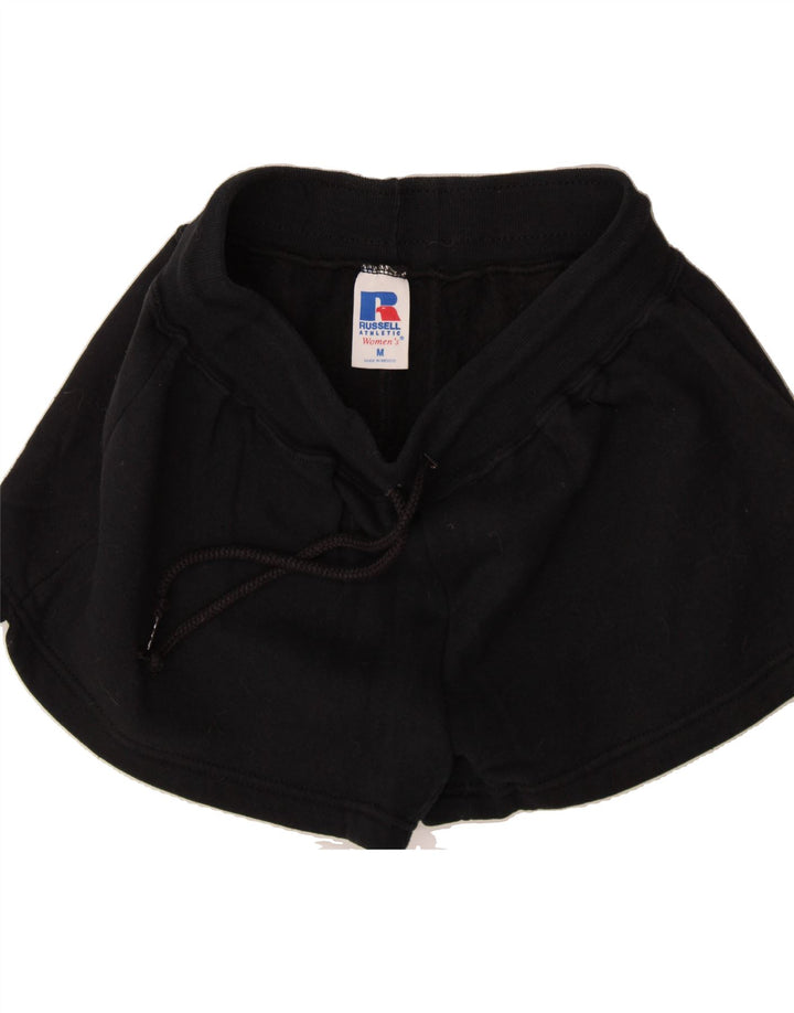 RUSSELL ATHLETIC Womens Sport Shorts UK 12 Medium  Black Polyester Vintage Russell Athletic and Second-Hand Russell Athletic from Messina Hembry 