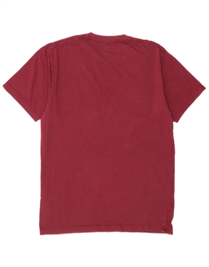Męski T-shirt Vans o klasycznym kroju, średni, bordowy, bawełniany