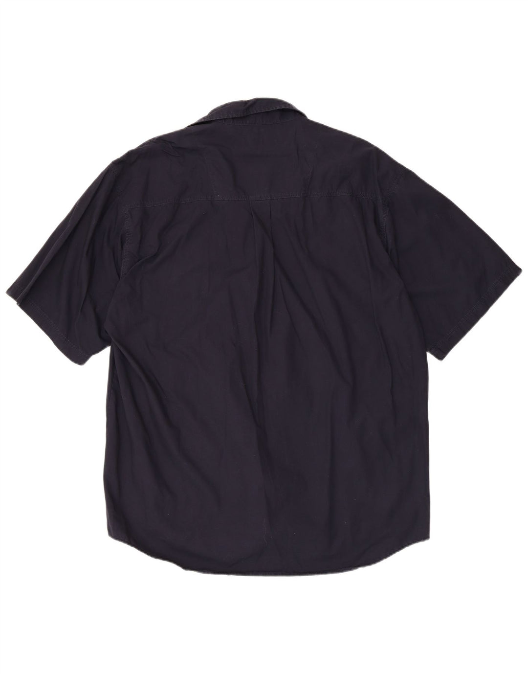 Lerros Męska koszula z krótkim rękawem XL, granatowa, bawełniana