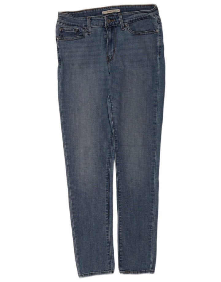 Damskie jeansy Levi's 711 Skinny W29 L29 Niebieskie bawełniane