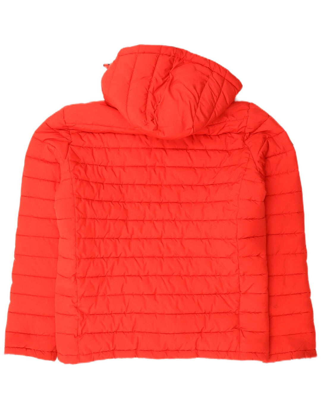 Męska ocieplana kurtka z kapturem Superdry UK 40, duża, czerwona, poliestrowa