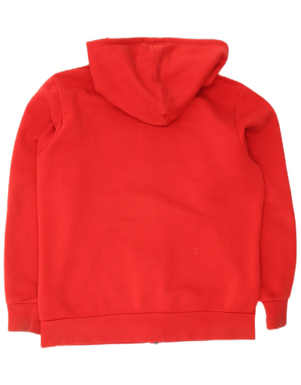 Adidas Męski sweter z kapturem i zamkiem błyskawicznym XL, czerwony, bawełniany
