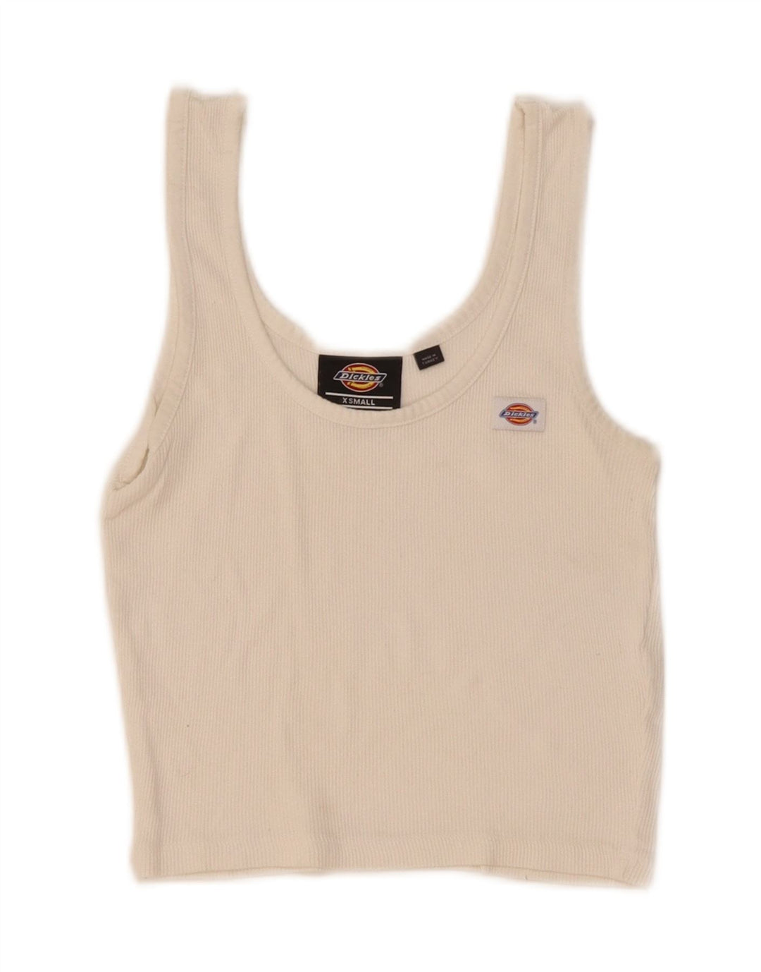 Damska kamizelka Dickies Crop Top UK 4 XS Biała