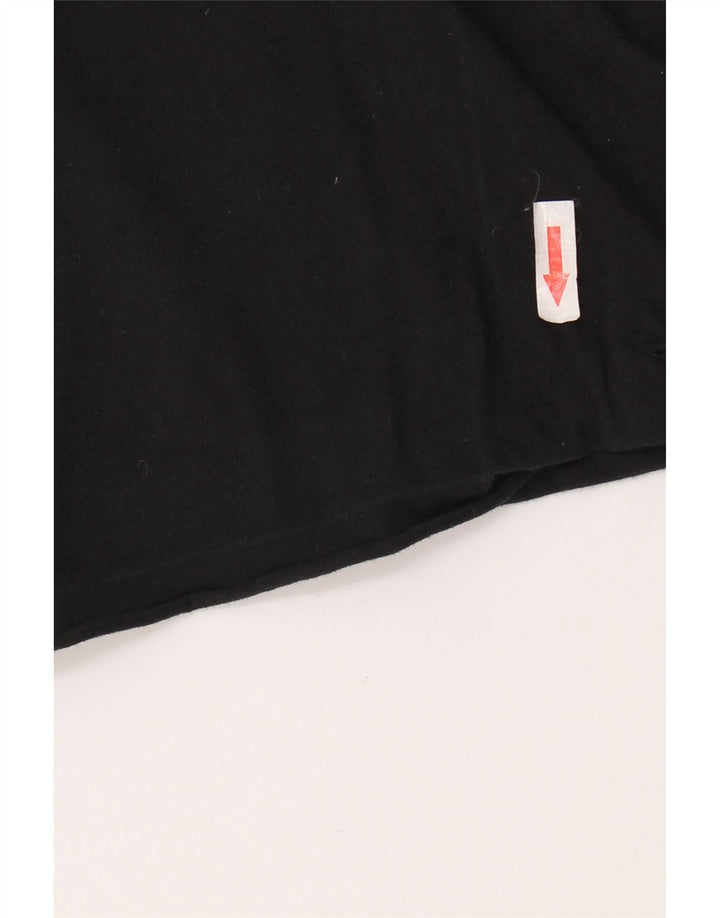 Chłopięcy T-shirt z grafiką NIKE, 10-11 lat, średni czarny, bawełniany