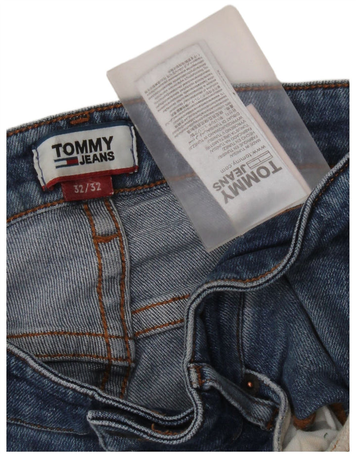 Tommy Hilfiger Męskie Ryan Straight Jeans W32 L42 Niebieskie bawełniane