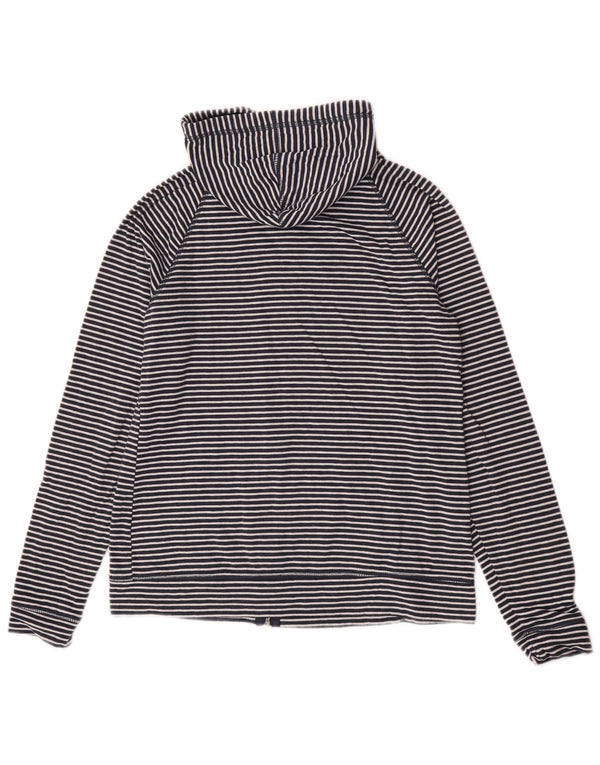 Damski sweter z kapturem i zamkiem Mountain Warehouse UK 14, duże granatowe paski