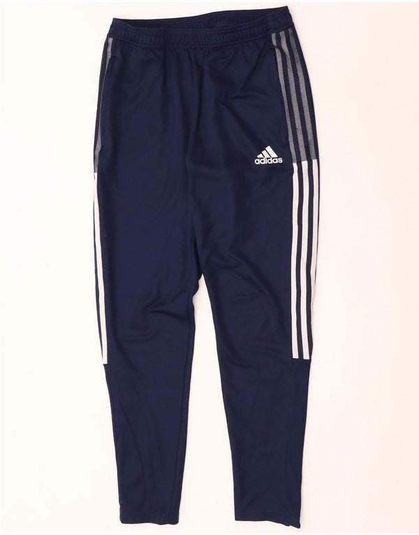 Męskie spodnie dresowe Adidas Aeroready, małe, granatowe, z poliestru