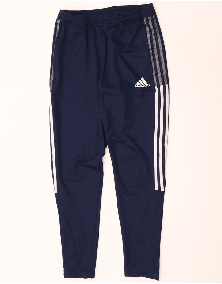 Męskie spodnie dresowe Adidas Aeroready, małe, granatowe, z poliestru
