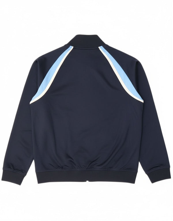 Chłopięca kurtka dresowa Adidas 11-12 lat, granatowa, z blokami kolorów