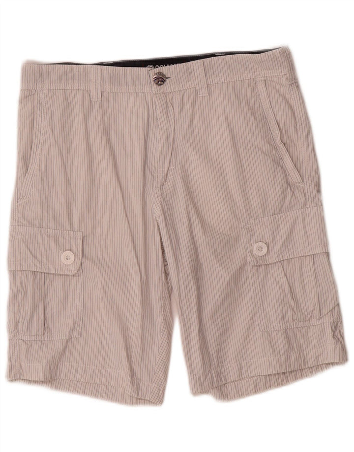 Męskie spodenki cargo Colmar IT 48 Medium W32 Szara bawełna w prążki