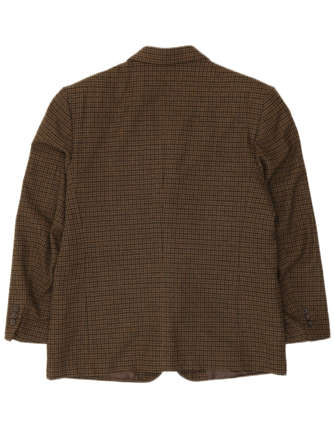 Męska marynarka PETRELLI IT 51, duża, dziewicza wełna khaki w pepitkę