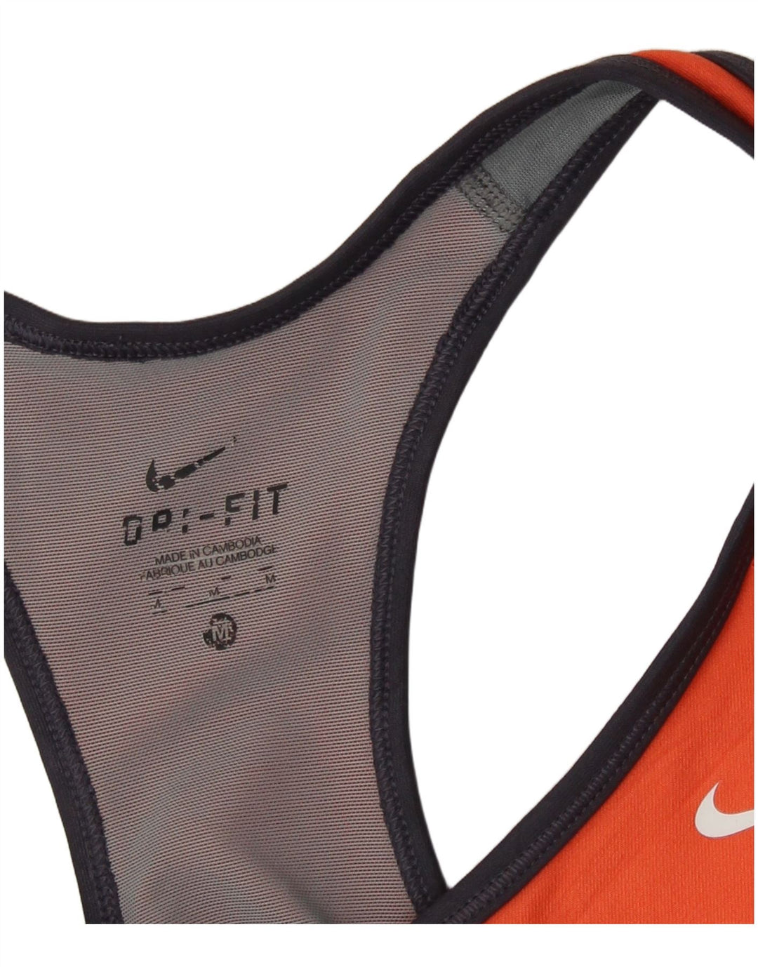 Damska koszulka z kamizelką Nike Dri Fit UK 12, średni pomarańczowy poliester