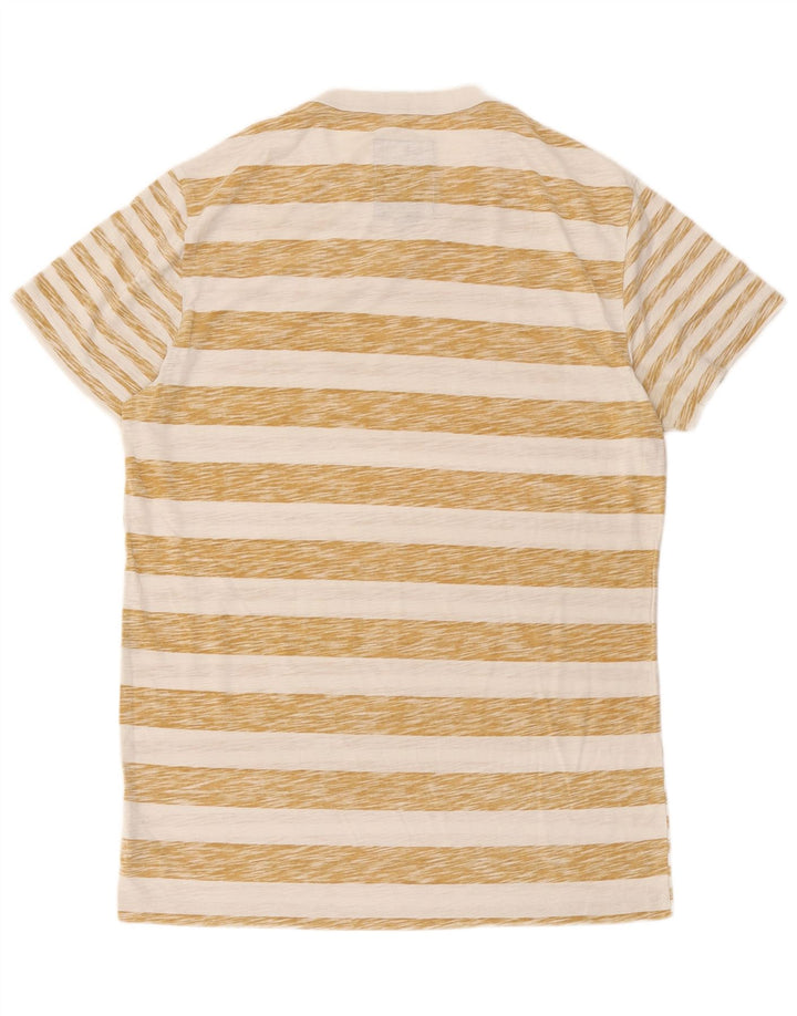 T-shirt męski G-Star, duży, beżowy, bawełniany w paski