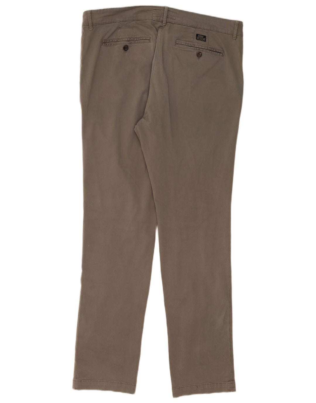 Męskie spodnie typu slim chino RIFLE W38 L33 Szara bawełna