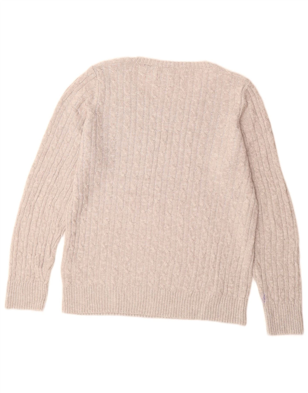 SUPERDRY Damski sweter z dekoltem w łódkę UK 14, duży, szary, akrylowy