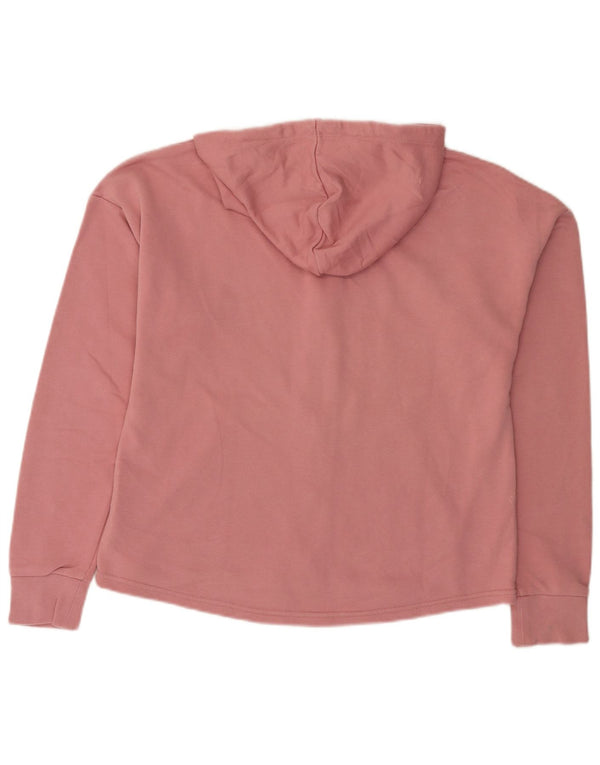 Damski sweter Puma z kapturem i zamkiem UK 18 XL Różowa bawełna