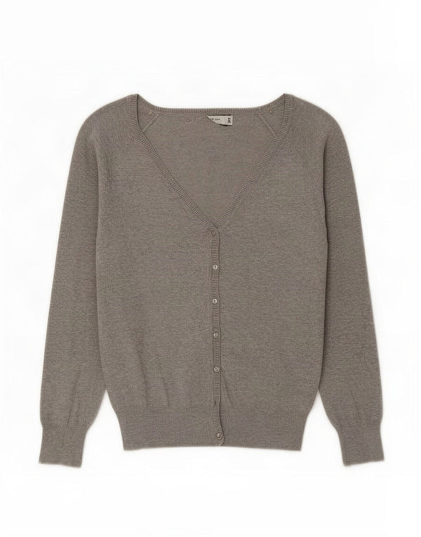Sweter damski Zara Cardigan UK 16, duży, szary, bawełniany
