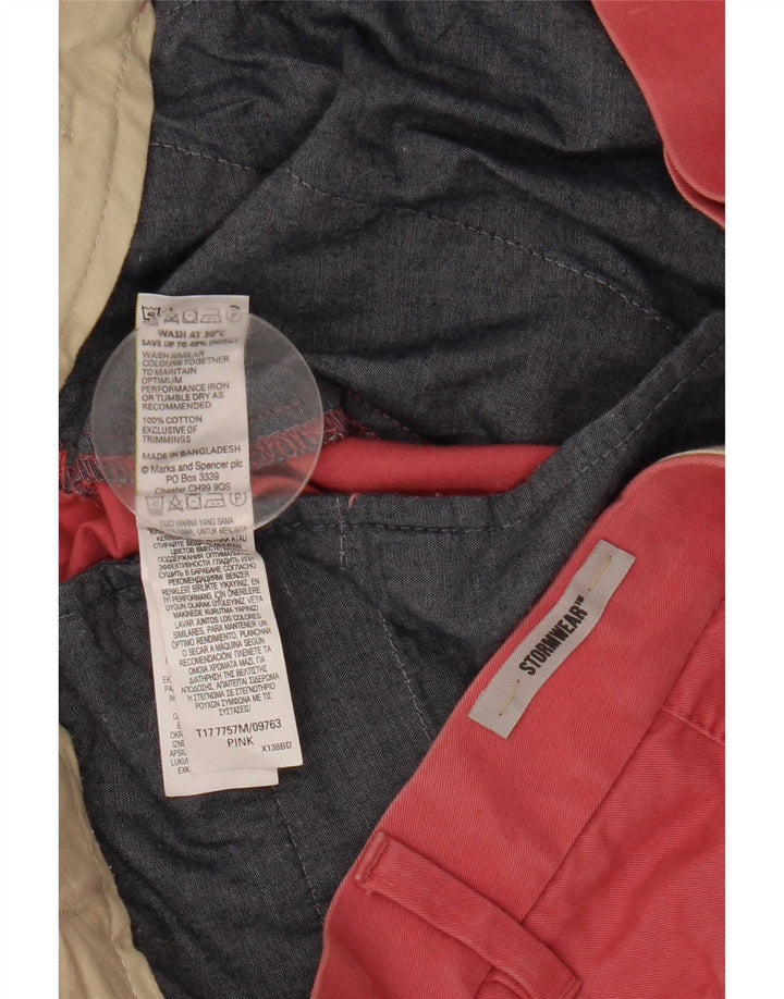 Męskie spodenki Chino Marks & Spencer W36, duże, różowe, bawełniane