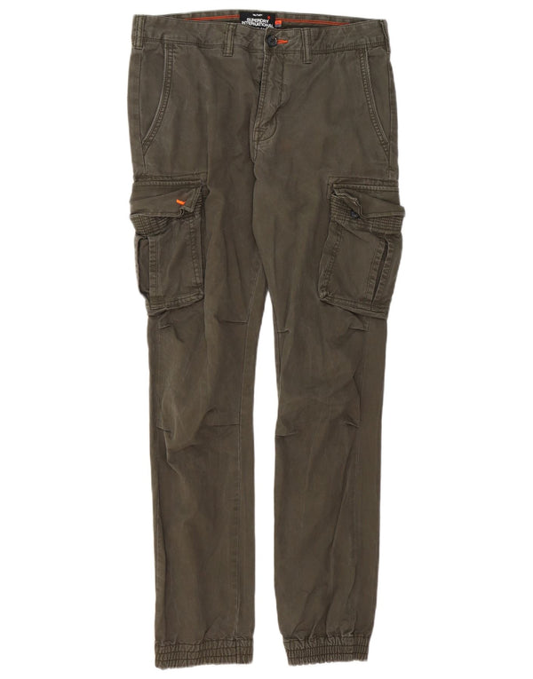 Męskie spodnie cargo Superdry Slim Joggers W32 L32 Khaki, bawełna