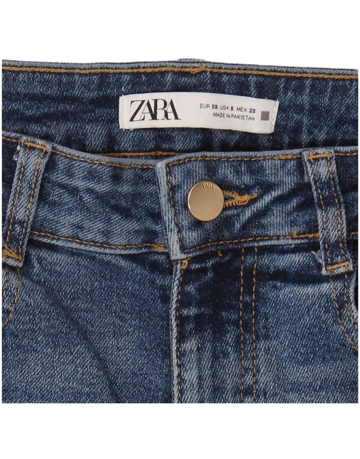 ZARA Womens Flared Jeans EU 38 Small W28 L33 Blue Cotton