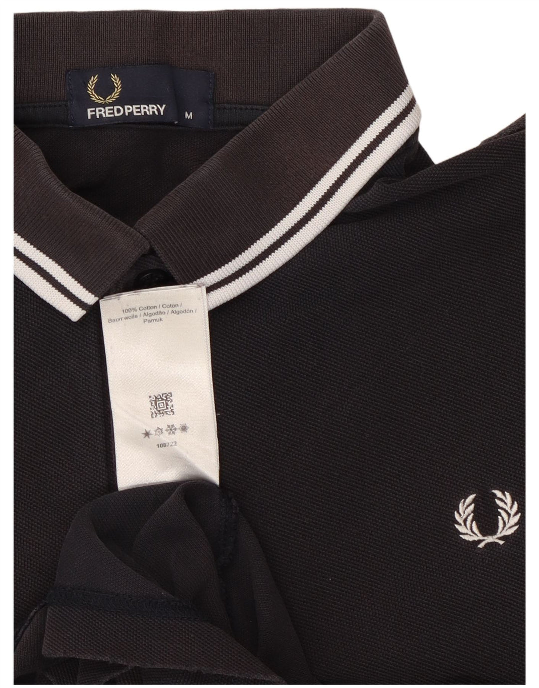 Męska koszulka polo Fred Perry, średnia, granatowa, bawełniana
