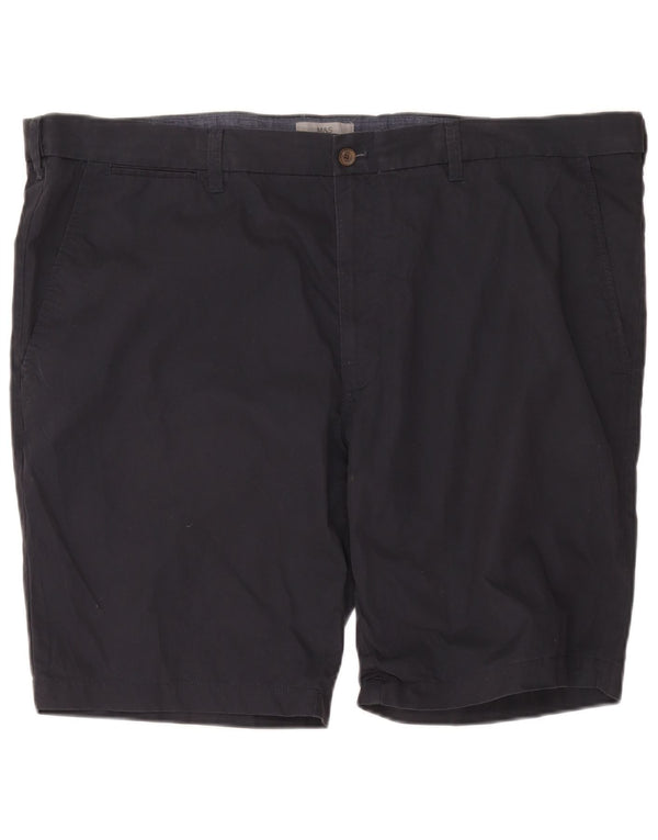 Marks & Spencer Męskie spodenki Chino W48 4XL Granatowe, bawełniane