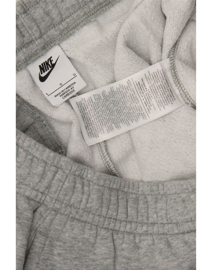 Męskie spodnie dresowe NIKE Joggery, duże, szare, bawełniane plamki