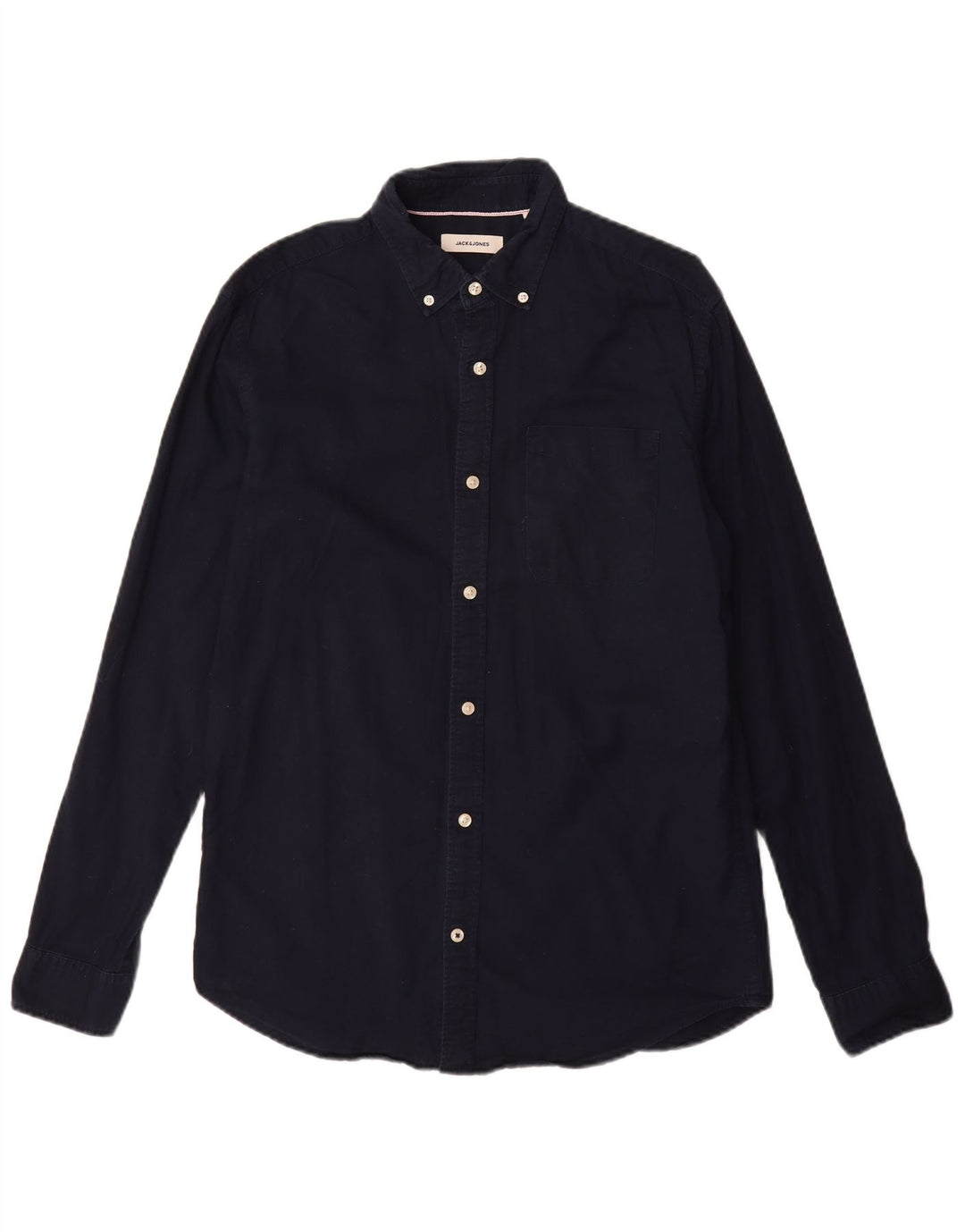 Koszula męska Jack & Jones, średnia, granatowa, bawełniana