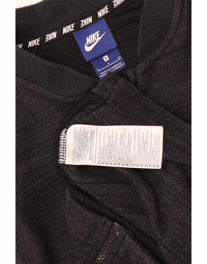 Męska bluza dresowa Nike, mała, szara, bawełniana w paski