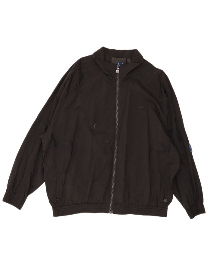 Męska kurtka bomber Adidas Loose Fit UK 42 XL Czarny poliamid