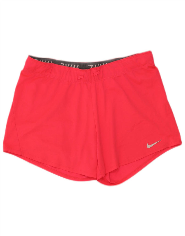 Damskie spodenki sportowe Nike Dri Fit UK 14, średni różowy poliester