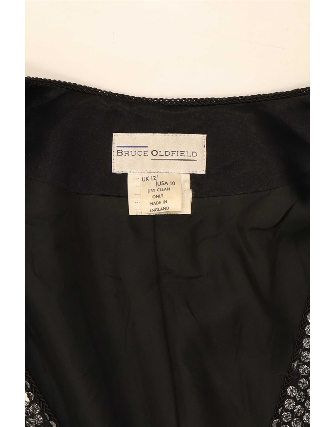 Damska marynarka Bruce Oldfield UK 12 Medium Silver