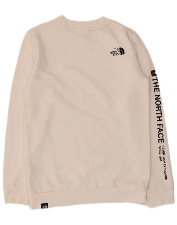 Damska bluza z grafiką The North Face UK 6 XS, biała bawełna